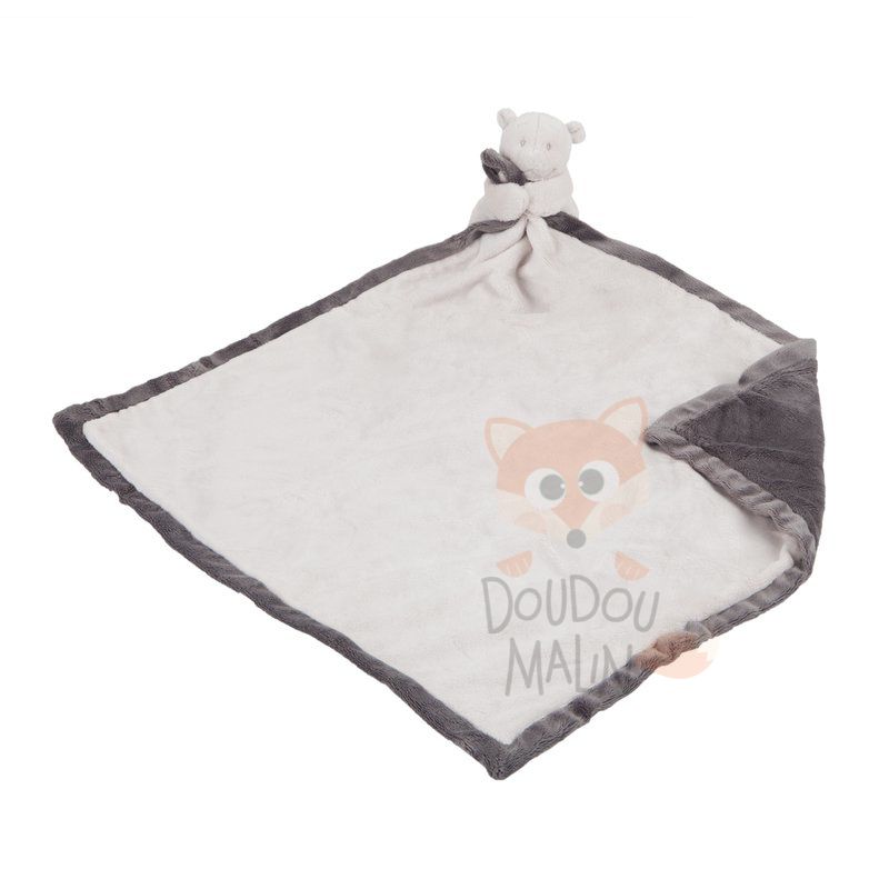 Noukies poudre détoiles my first blanket nouky bear beige grey 